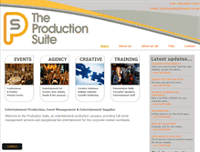 Tablet Screenshot of productionsuite.co.uk